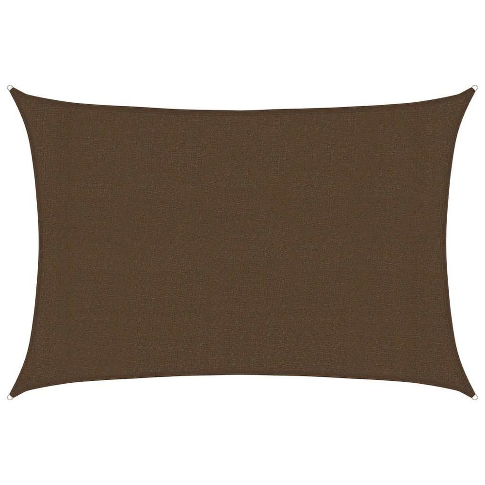 Voile d'ombrage 160 g/m² marron 3x5 m pehd