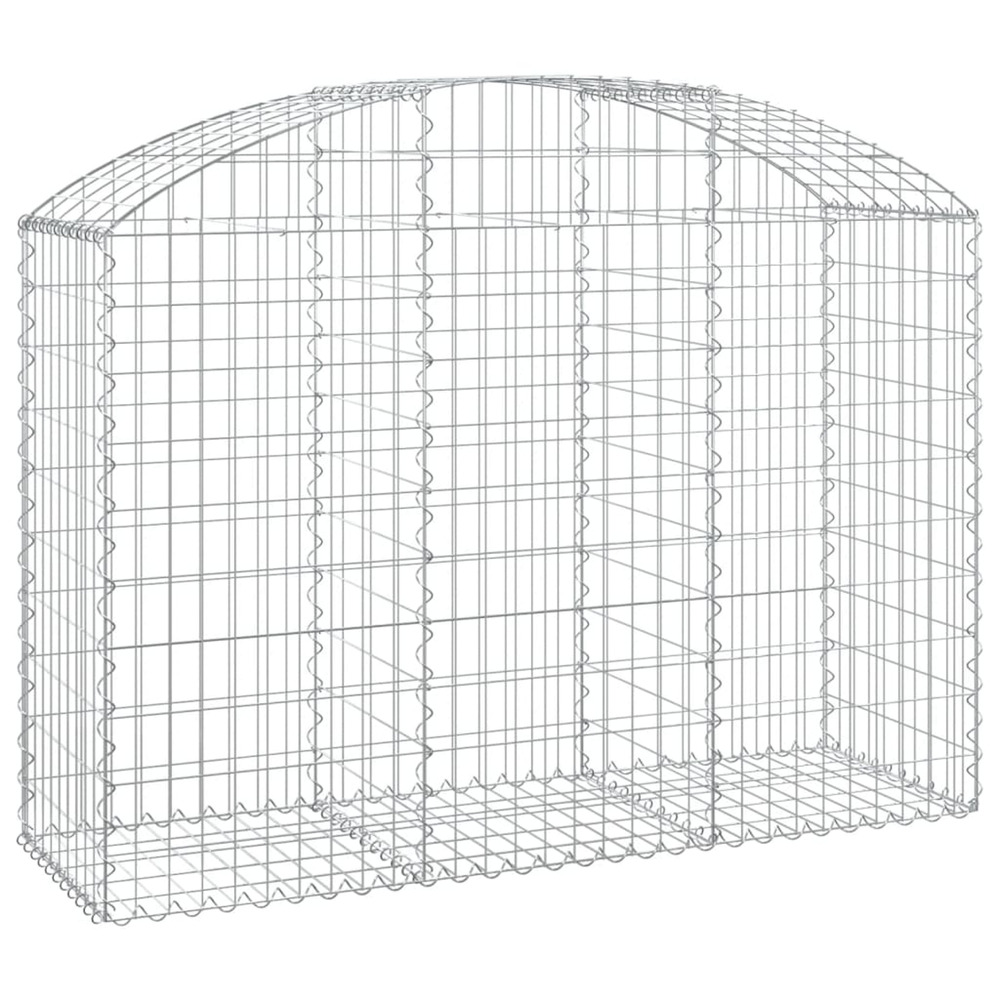 Panier de gabions arqué 150x50x100/120 cm fer galvanisé