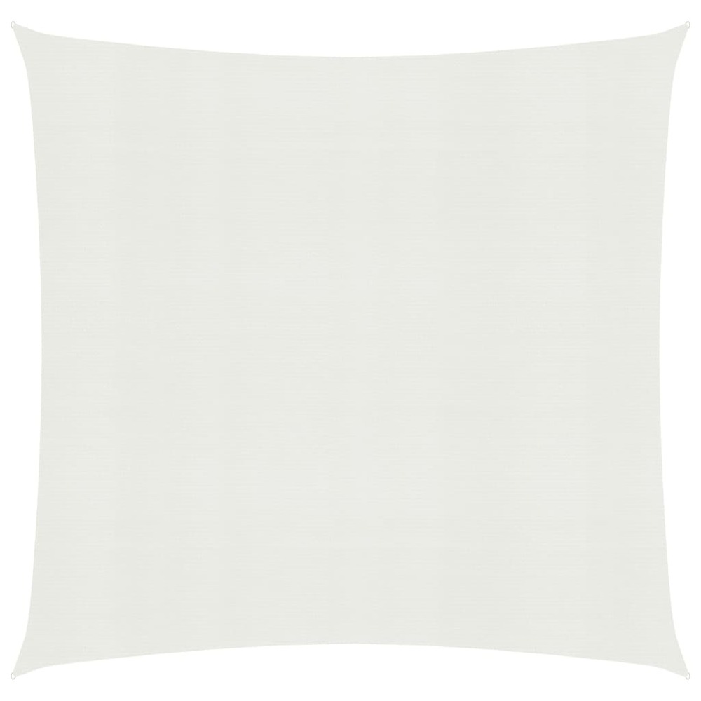 Voile toile d'ombrage parasol 160 g/m² blanc 4 x 4 m pehd
