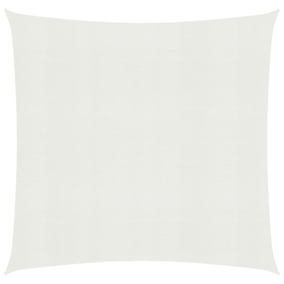 Voile toile d'ombrage parasol 160 g/m² blanc 4 x 4 m pehd