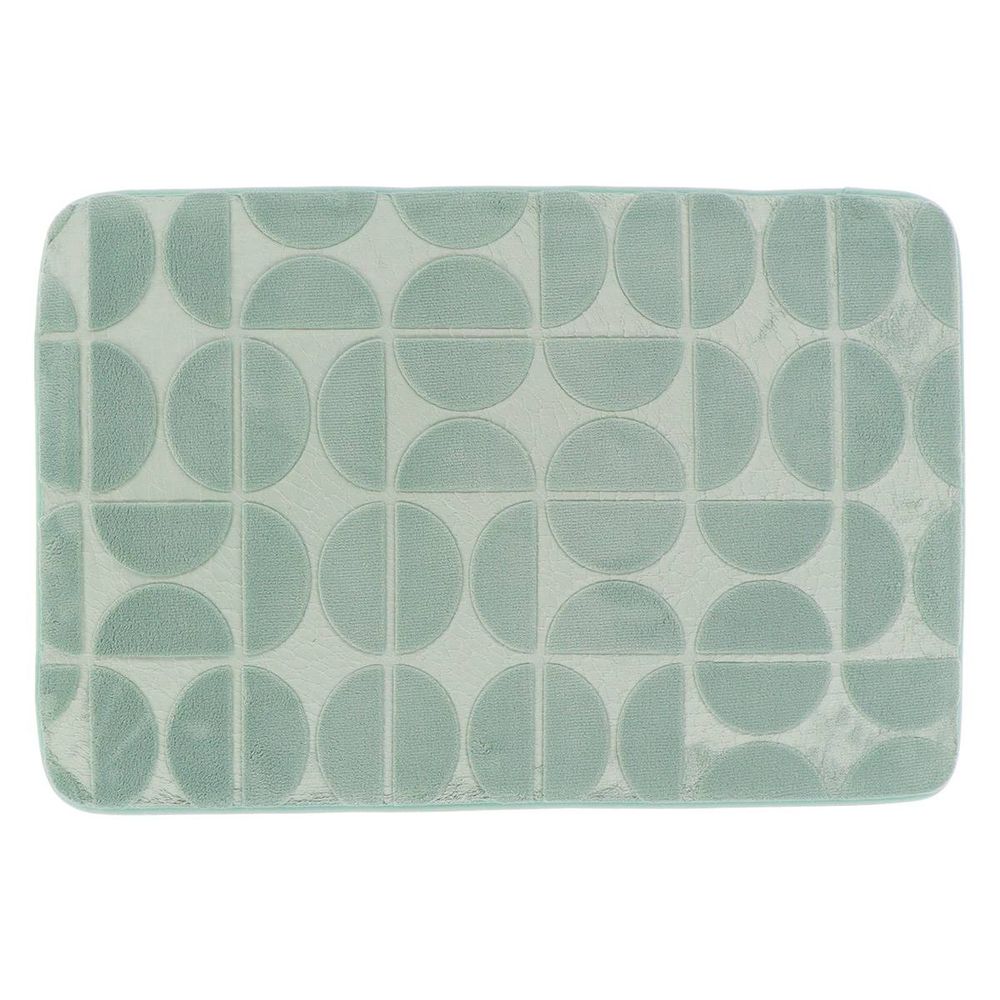Tapis memoire de forme microfibre roy 50x80 cm - vert ecalyptus