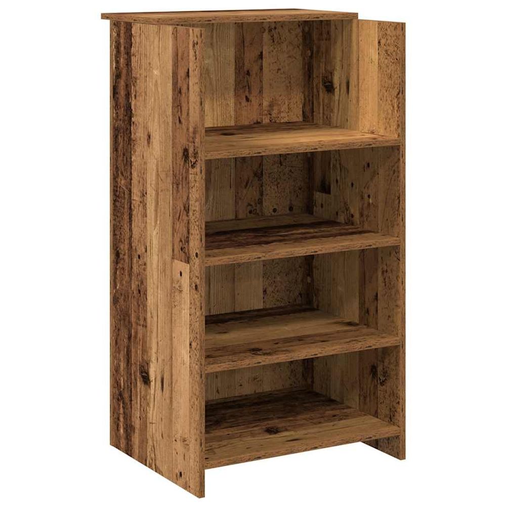 Bureau de réception vieux bois 55x50x103,5 cm bois d'ingénierie