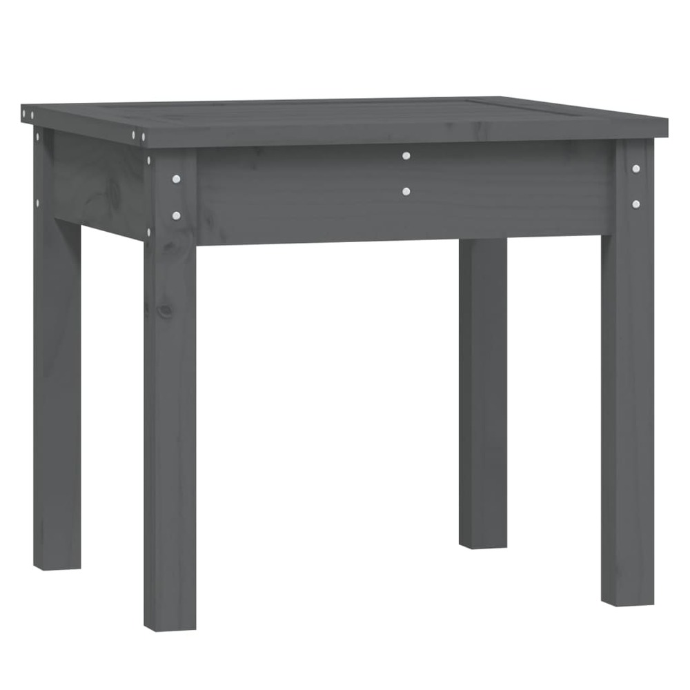 Banc de jardin meuble de patio d'extérieur terrasse 50 x 44 x 45 cm bois massif de pin gris
