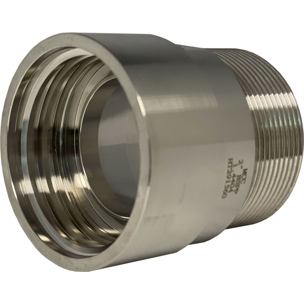 Raccord femelle s60x6-mâle bsp en inox pour ibc 1000 litres - 2''1/2