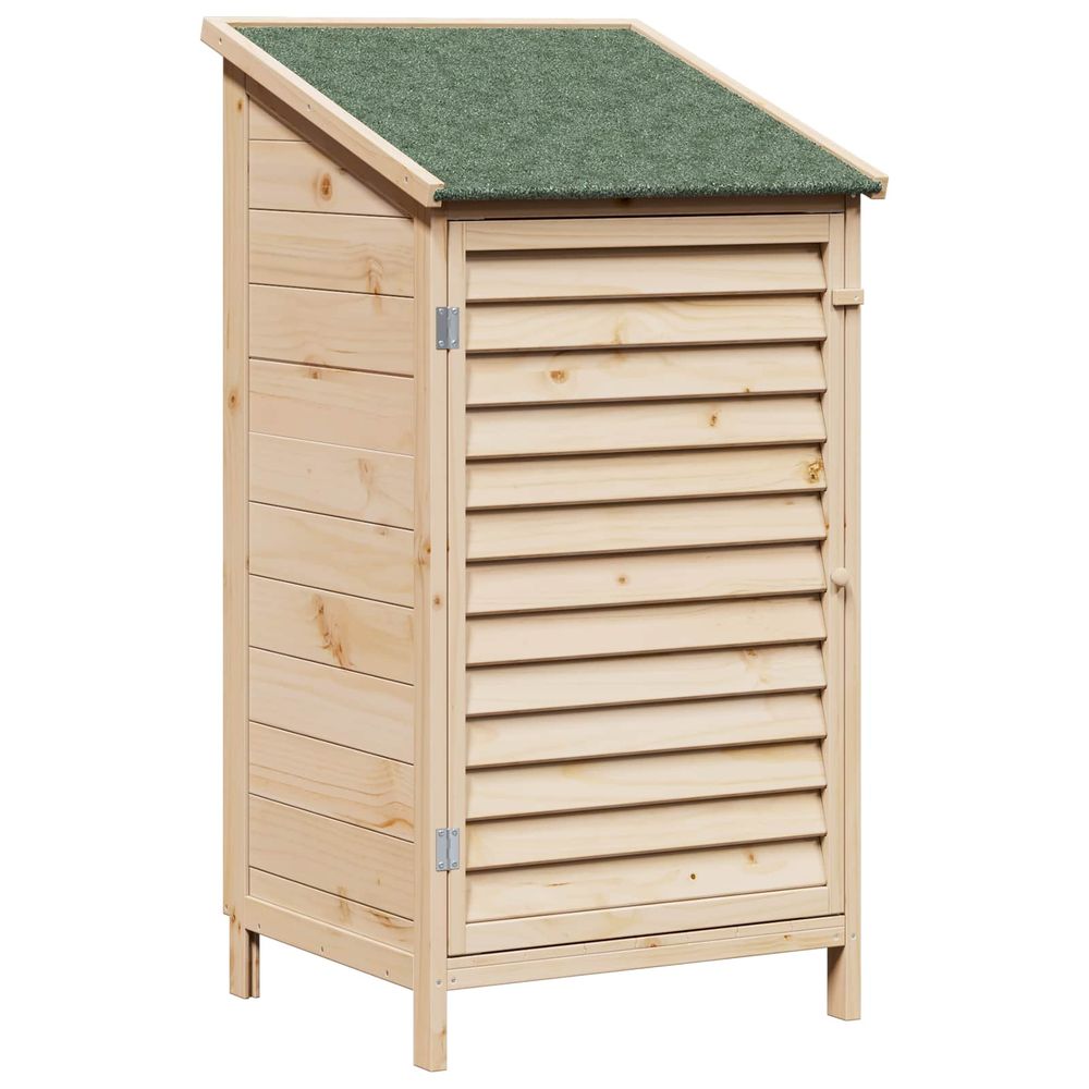 Abri de jardin naturel 59 x 56 x 113,5 cm bois de sapin massif