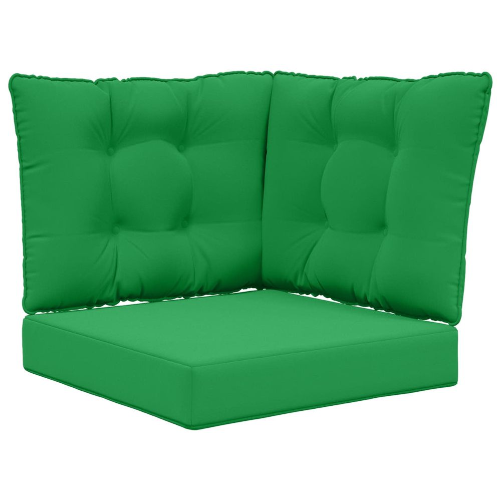Coussin de canapé d'extérieur polyester vert 50,5 x 50,5 cm