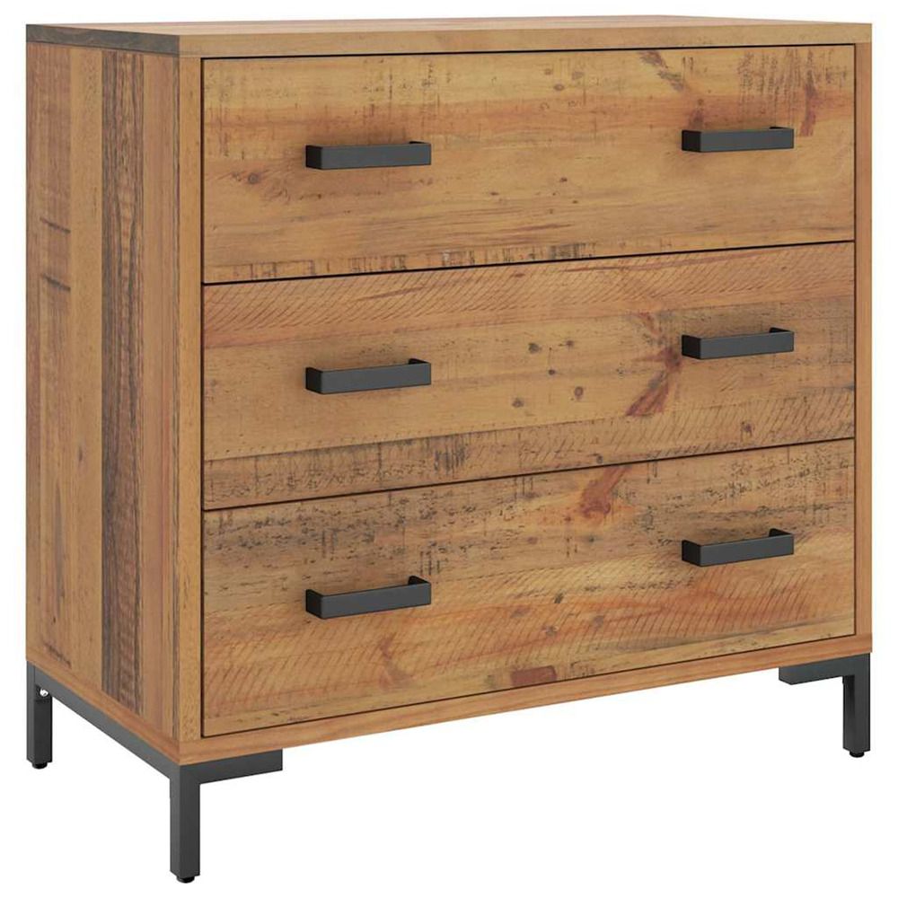 Commode 75x35x70 cm bois de pin massif