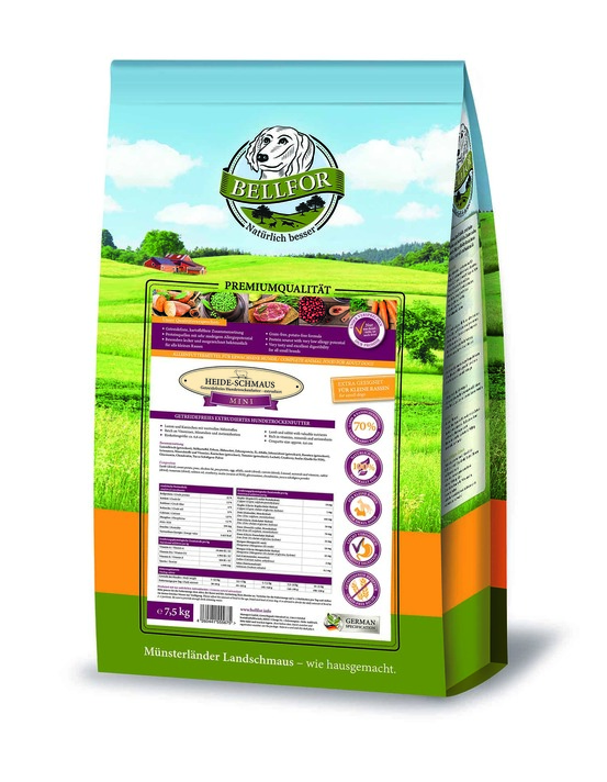 Croquettes à l'agneau et au lapin - heide-schmaus mini - 7,5 kg