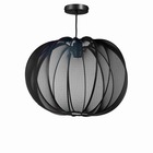 Mica decorations lampe suspendue melon - 43x43x30 cm - fer - noir