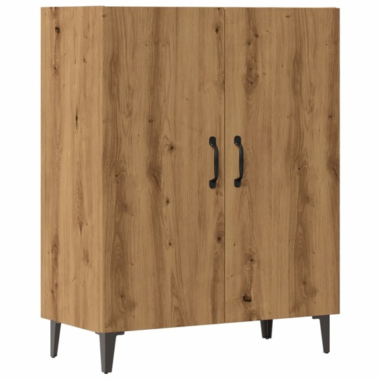Buffet bahut commode armoire meuble de rangement organisateur cuisine salle de séjour salon artisanal 70 x 34 x 90 cm bois d'