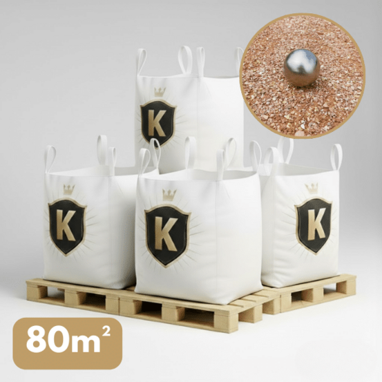 Sable stabilisé rose 0/8 mm – pack 4 big bag +/- 1,5t – pétanque