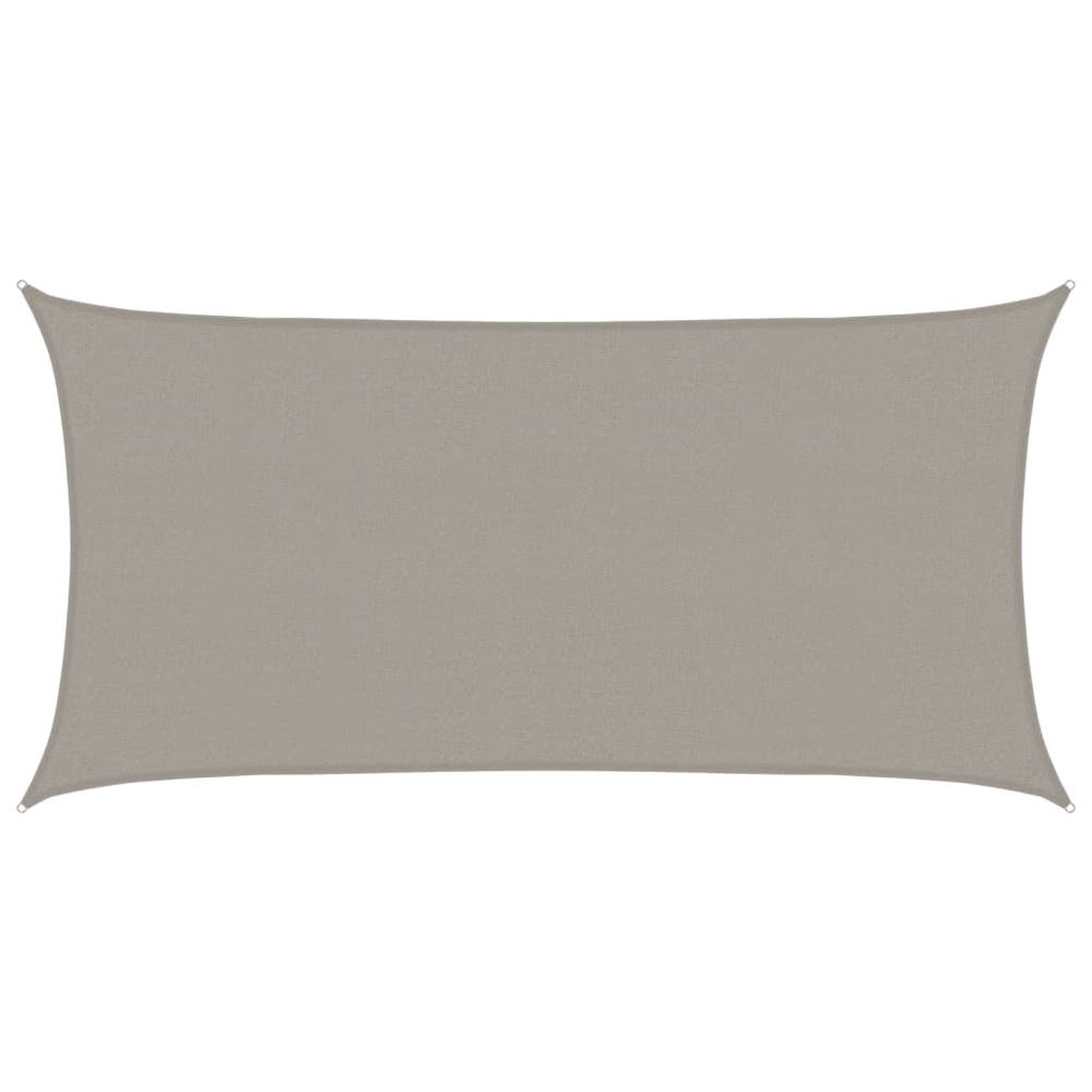 Voile d'ombrage 160 g/m² rectangulaire gris clair 2x4 m pehd