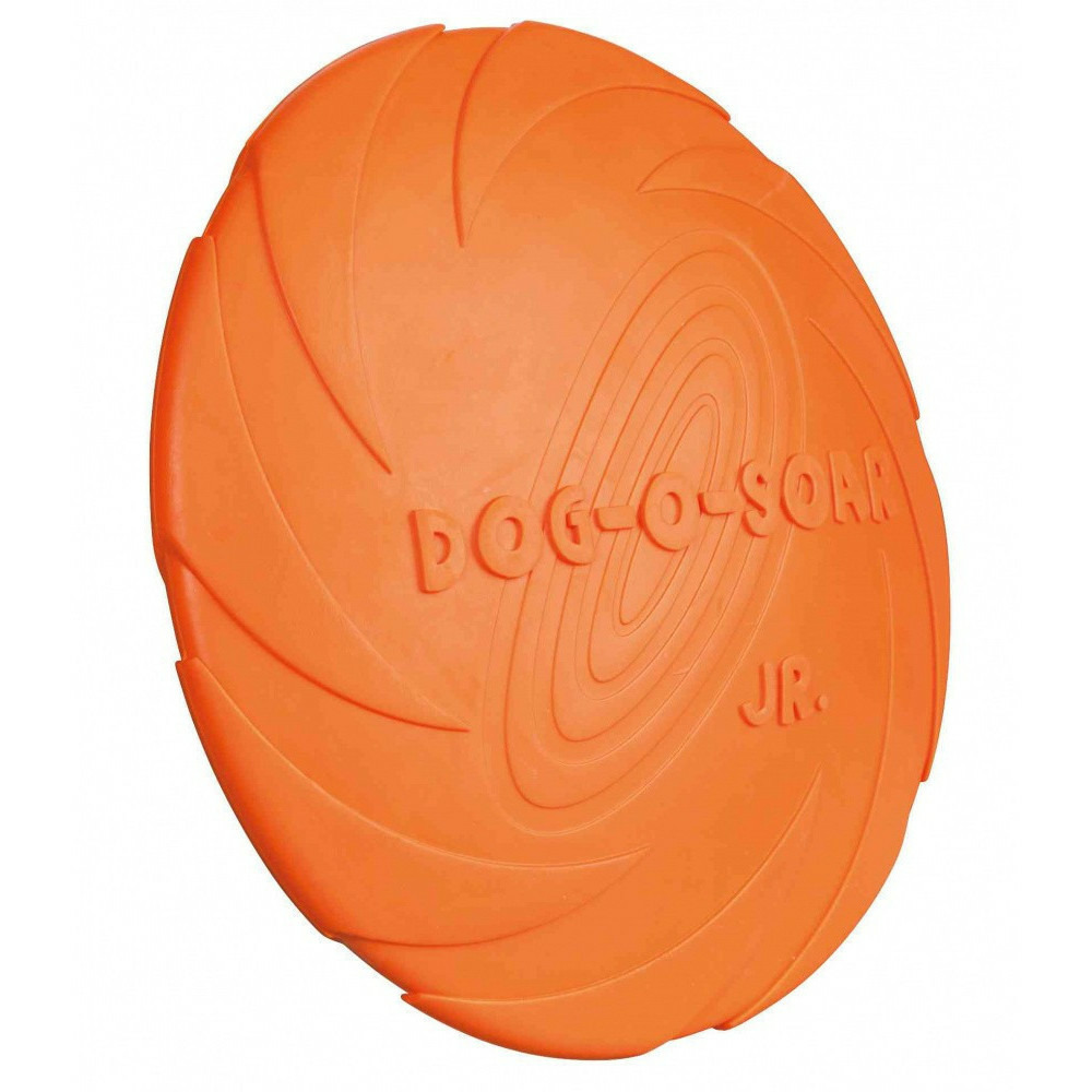 Jeux disque volant ø 22 orange pour chien