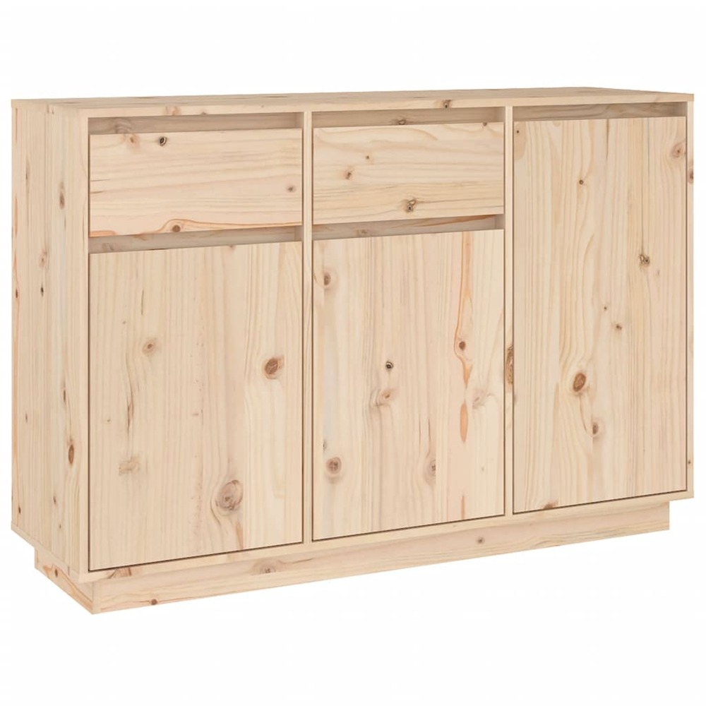 Buffet bahut commode armoire meuble de rangement organisateur cuisine salle de séjour salon 110 x 34 x 75 cm bois massif de p