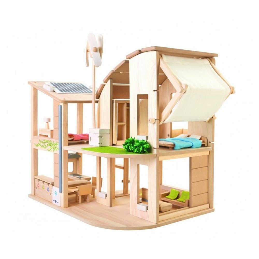 Maison en bois miniature - ecologique et meublée