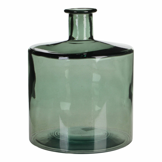 Mica decorations guan vase de bouteille - h26 x ø21 cm - vert