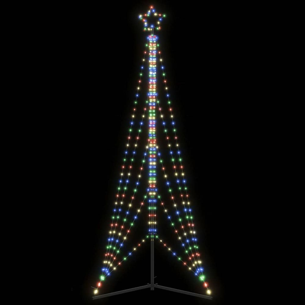 Grand sapin de noël lumineux led 300cm jardin 8 modes multicolore