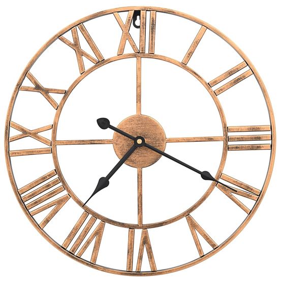 Horloge murale métal 40 cm doré