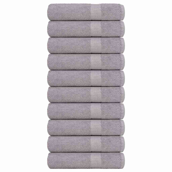 Serviettes de bain 10 pcs frogn gris 100x150 cm 100% coton