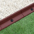 Bordures de pelouse flexibles 1.2m terracotta x 26
