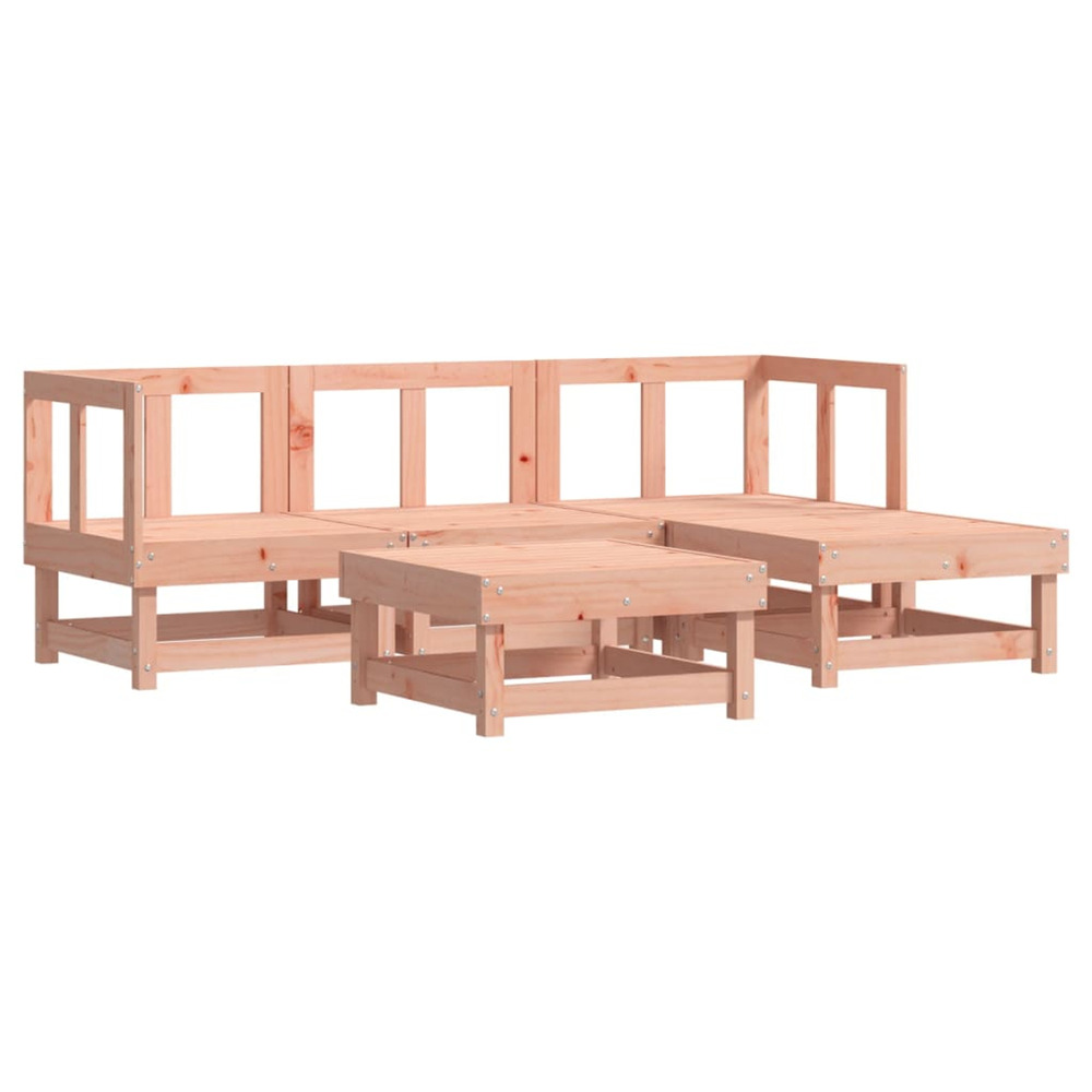 Salon de jardin 5 pcs bois massif douglas