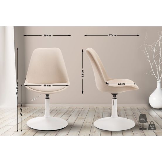 Chaise maverick w en tissu