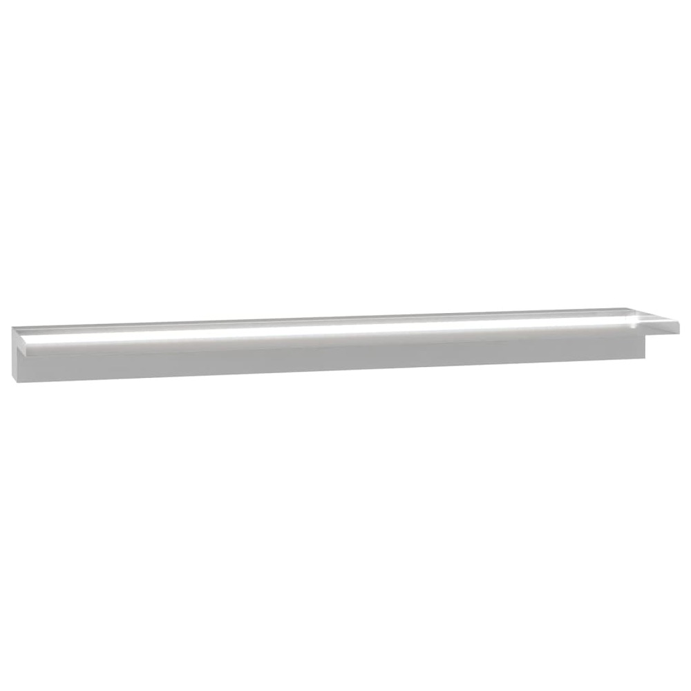 Lame de cascade de piscine avec led acier inoxydable 110 cm