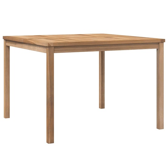 Table à dîner de jardin 110x110x77 cm bois de teck solide