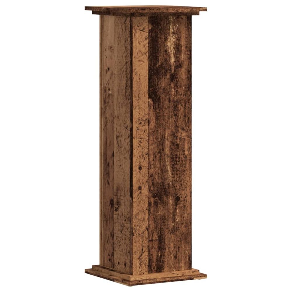 Support de plante bois ancien 33 x 33 x 100 cm