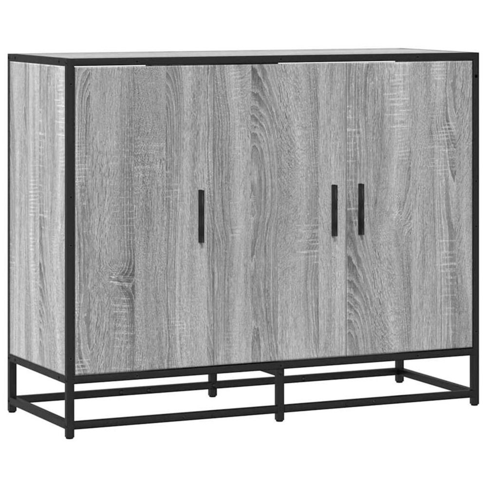 Buffet sonoma gris 94x35x76 cm bois d'ingénierie