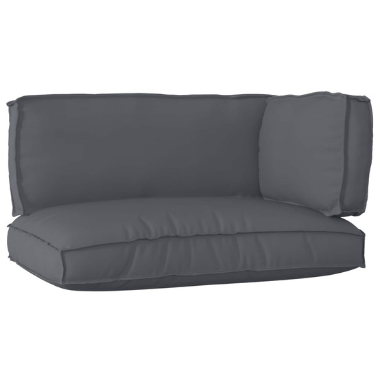 Set de coussins de palette 3 pcs anthracite tissu oxford