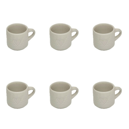 Lot de 6 tasses à café expresso en céramique