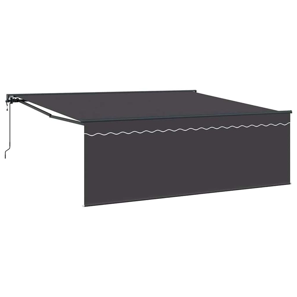 Auvent rétractable anthracite 400 × 300 cm