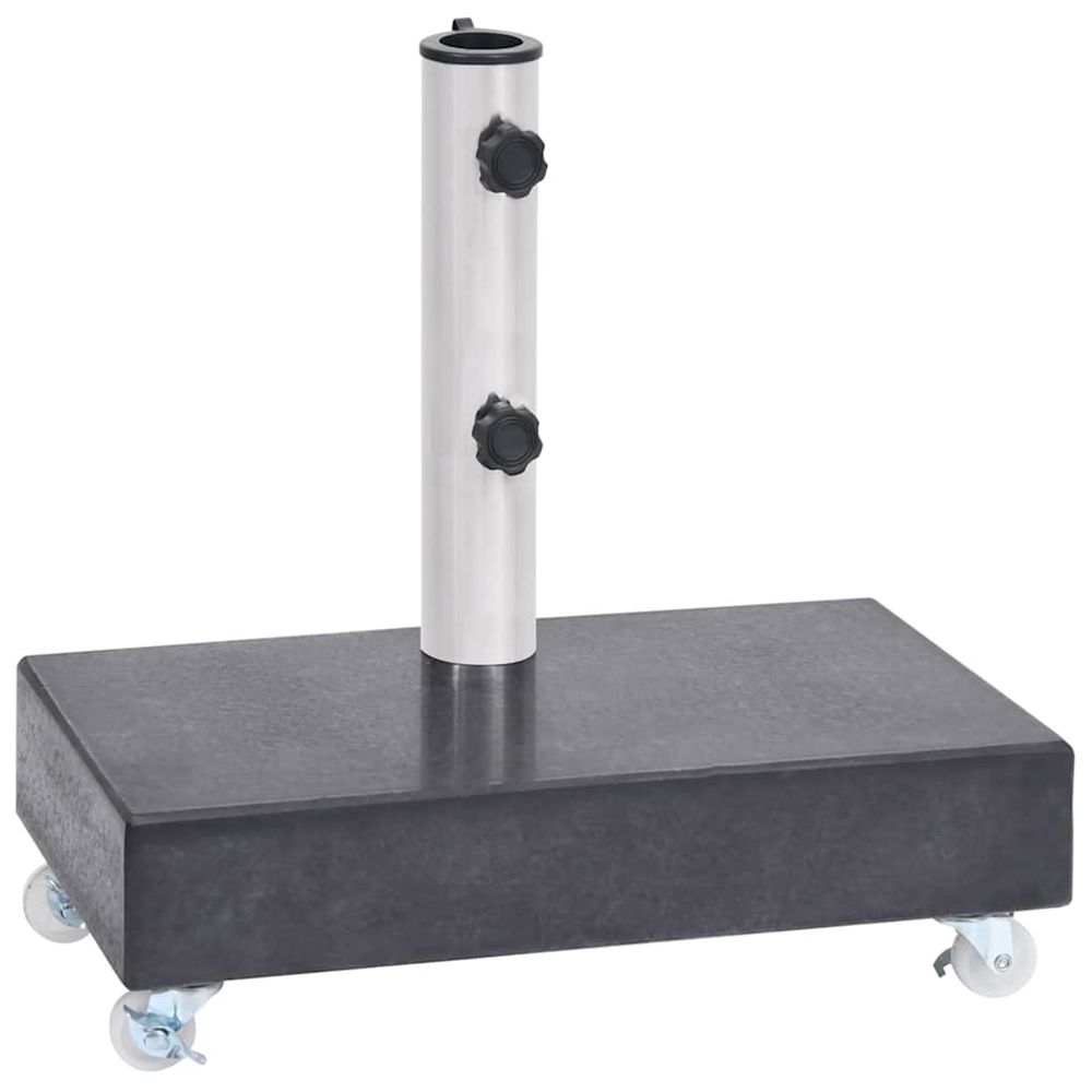 Socle de parasol noir 45x25x8 cm granite