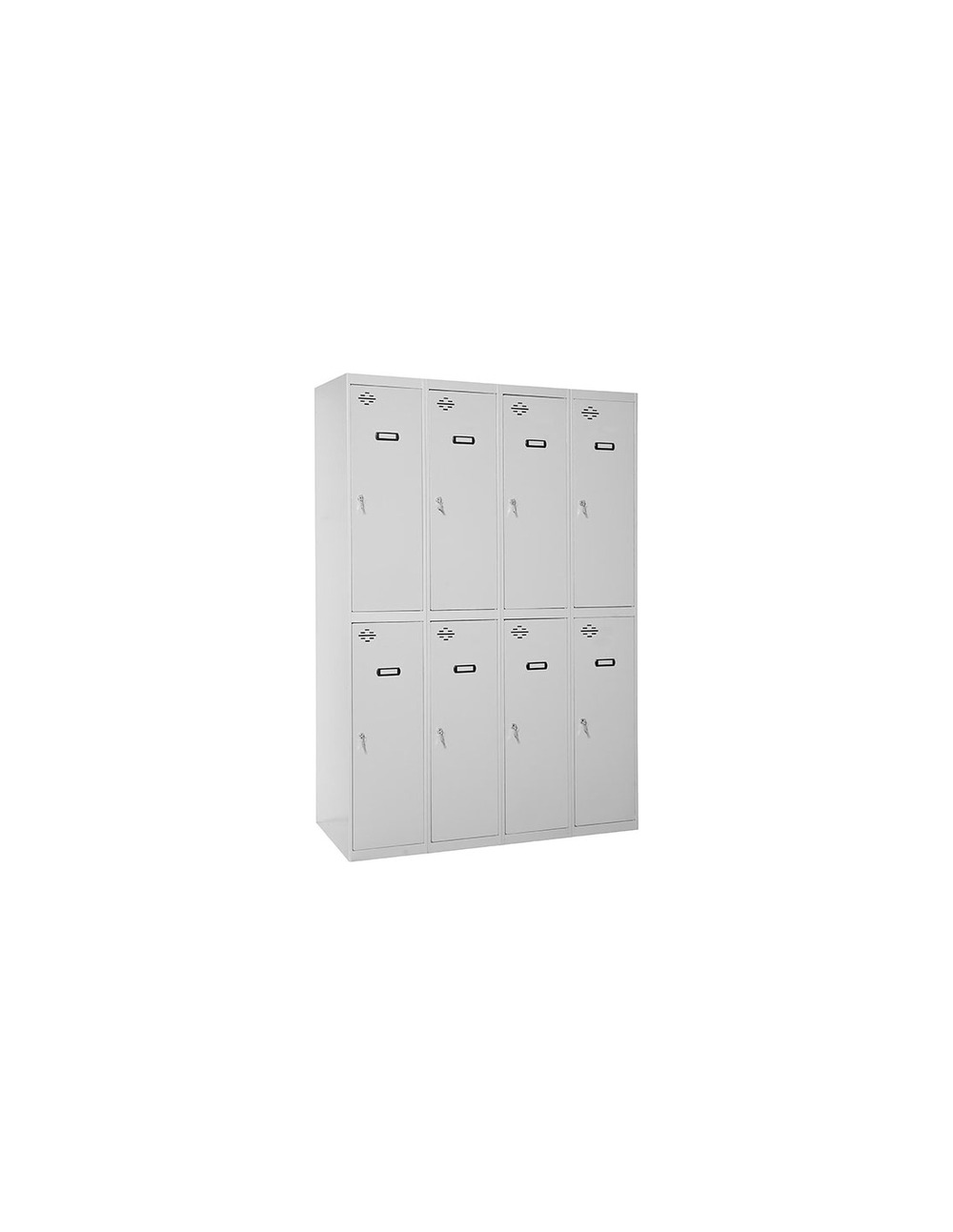 Casier-armoire simonlocker diy tandem 4/8 400 (1600) gris gris prelacado 1800x1600x500 - simonrack