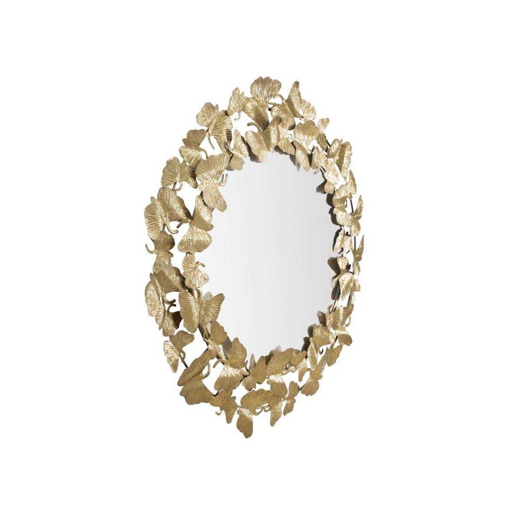 Miroir rond en métal fogle 87 x 2.5 cm