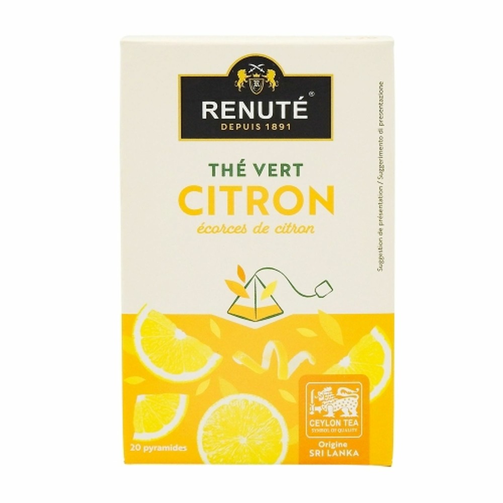 Thé vert au citron - 20 sachets - renuté