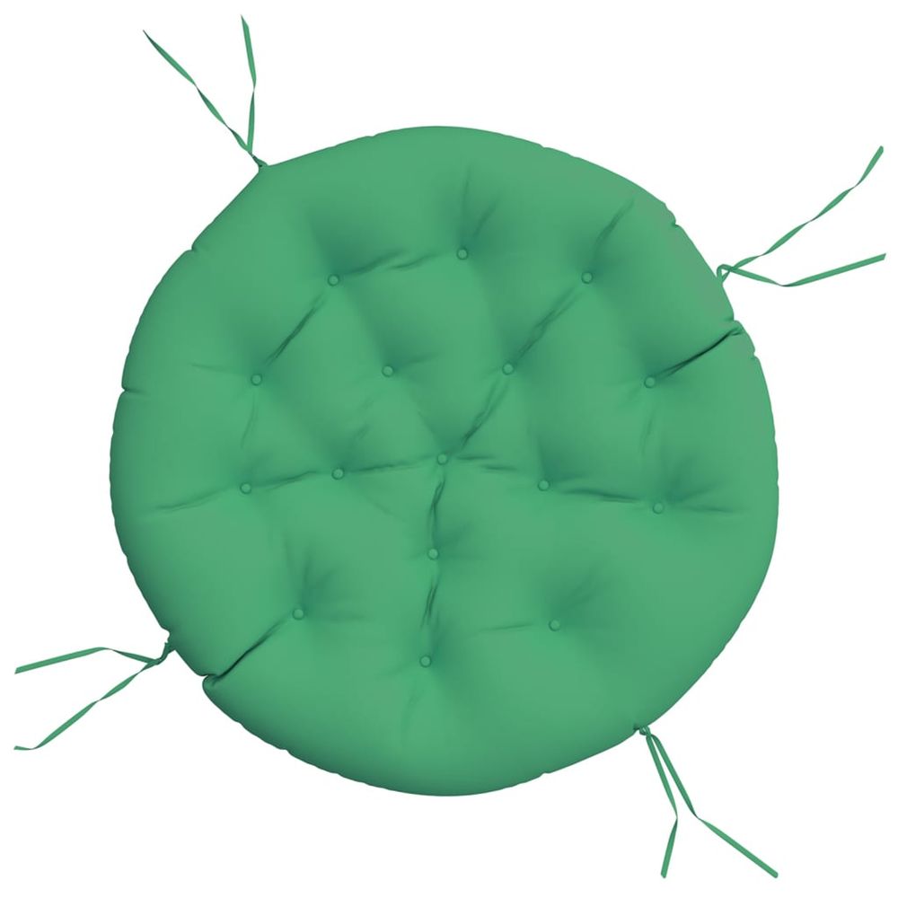 Coussin rond vert ø 100 x11 cm tissu oxford