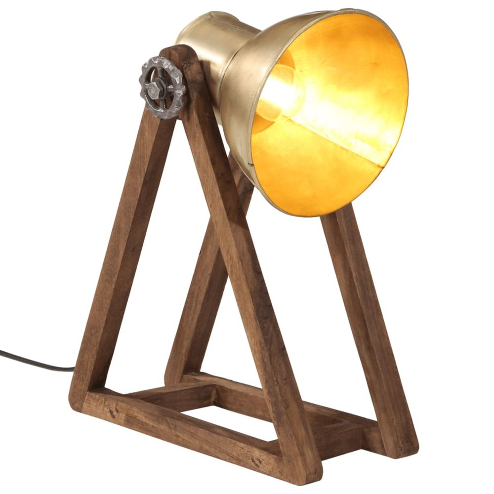 Lampe de bureau 25 w laiton antique 30x17x40 cm e27
