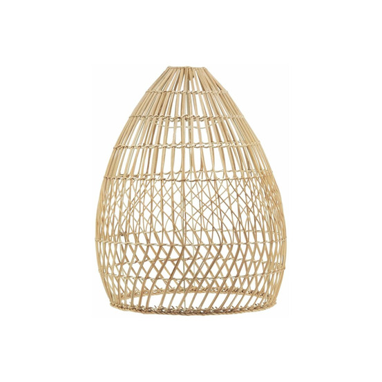 Abat-jour en rotin naturel pour suspension ovale