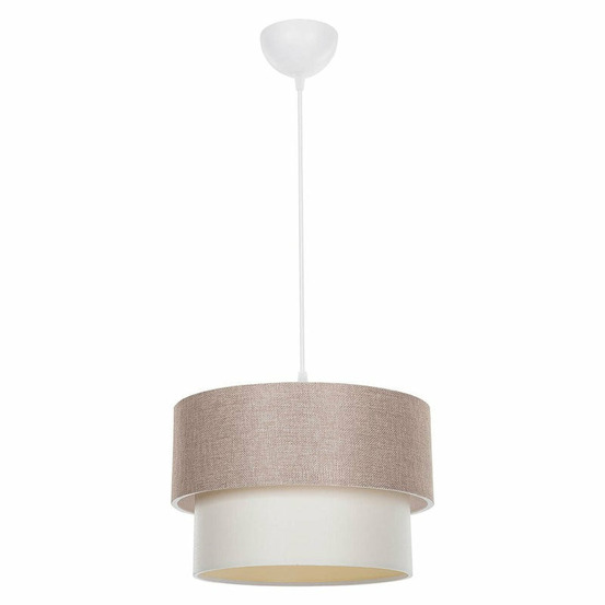 Suspension luminaire plafonnier ε27 beige d30x72cm