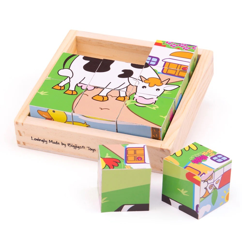 Puzzle cube animaux