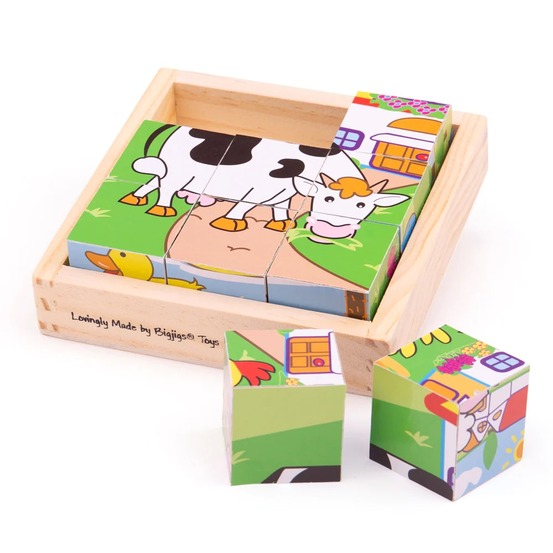 Puzzle cube animaux