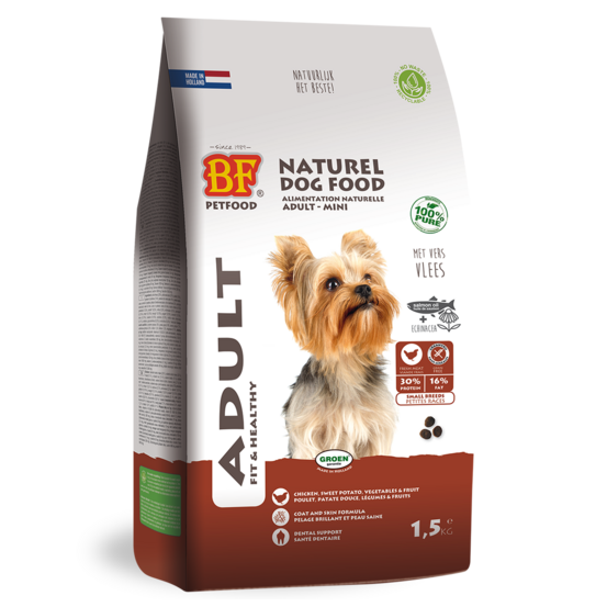 Croquettes au poulet sans céréales pour chien adulte de petite taille, 1,5kg