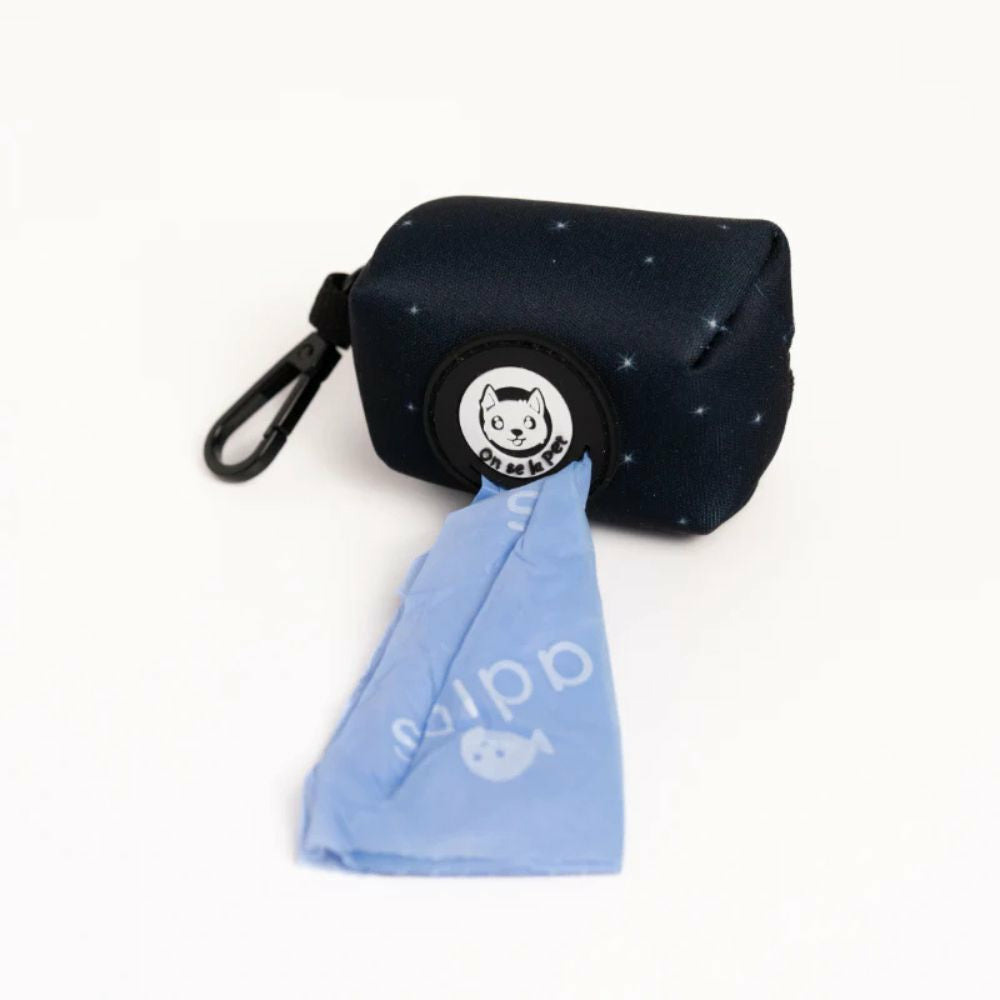 Distributeur de sacs à crottes (rouleau inclus) - bleu nuit