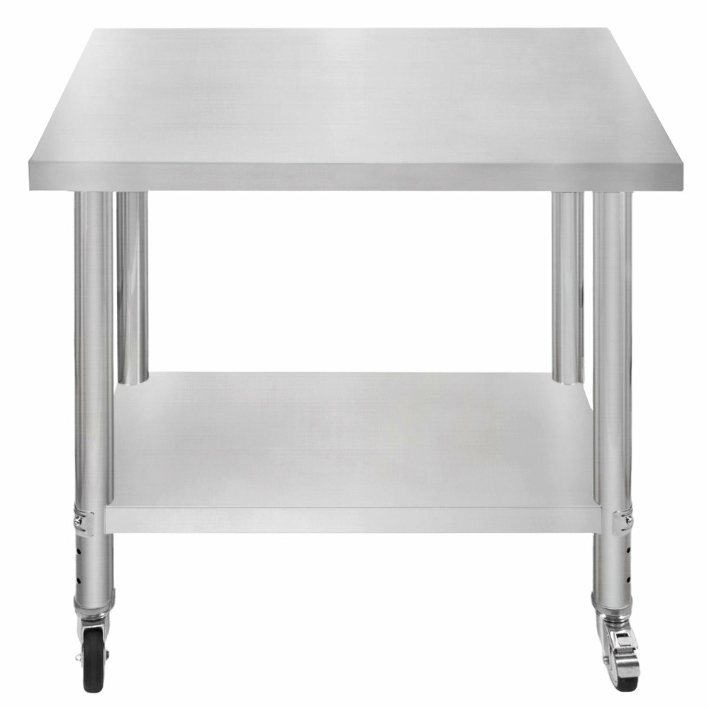 Table de travail en inox 76cm x 90cm x 86cm - kukoo