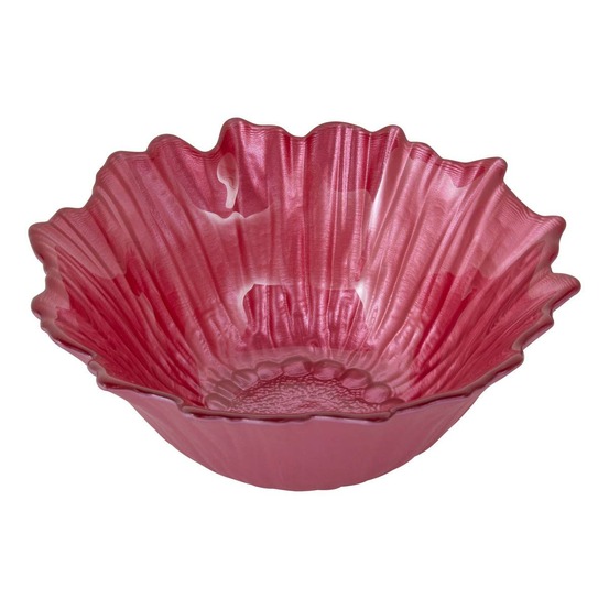 Coupelle en verre fleur de rose