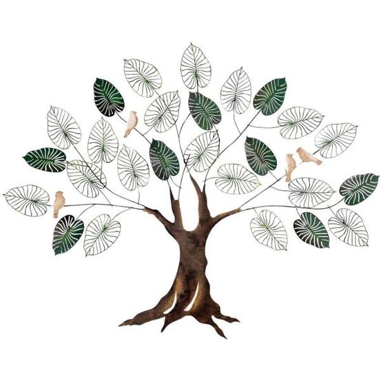 Décoration murale en métal alder