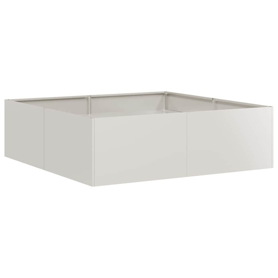 Jardinière d'extérieur 100x100x30 cm acier inoxydable