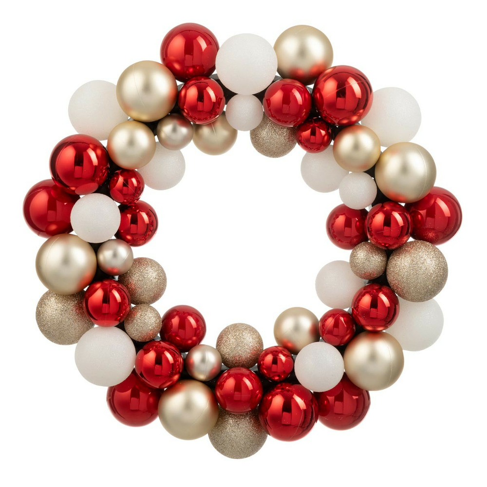 Couronne boules de noël 
